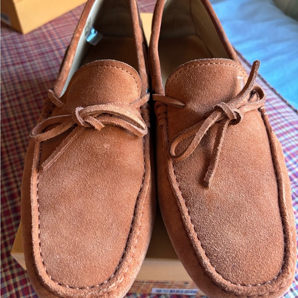 Tod’s Moccasin Suede Orange preowned size 7.5eu (fits 8-8.5us) - Picture 5 of 10